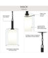 Mack 1-Light Pendant with Layered Glass Shade Matte Black