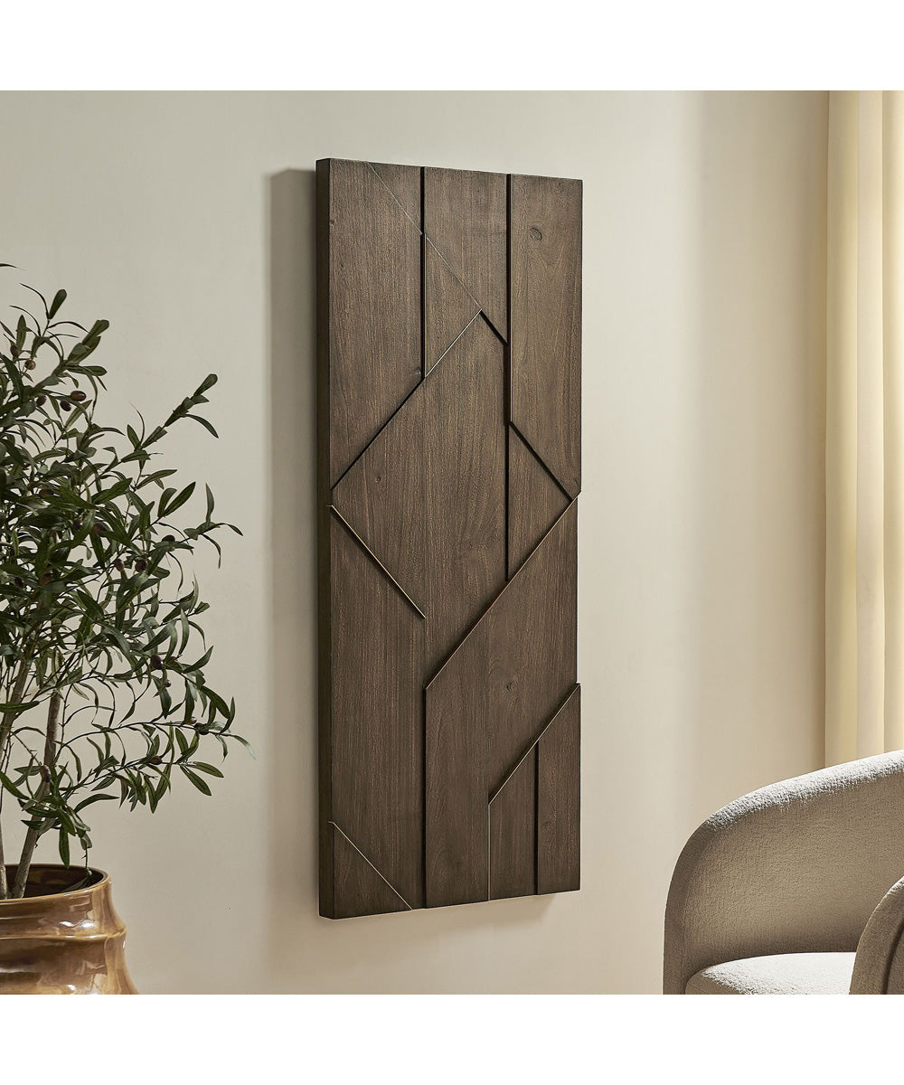 Hanoi Geometric Wood Wall Panel