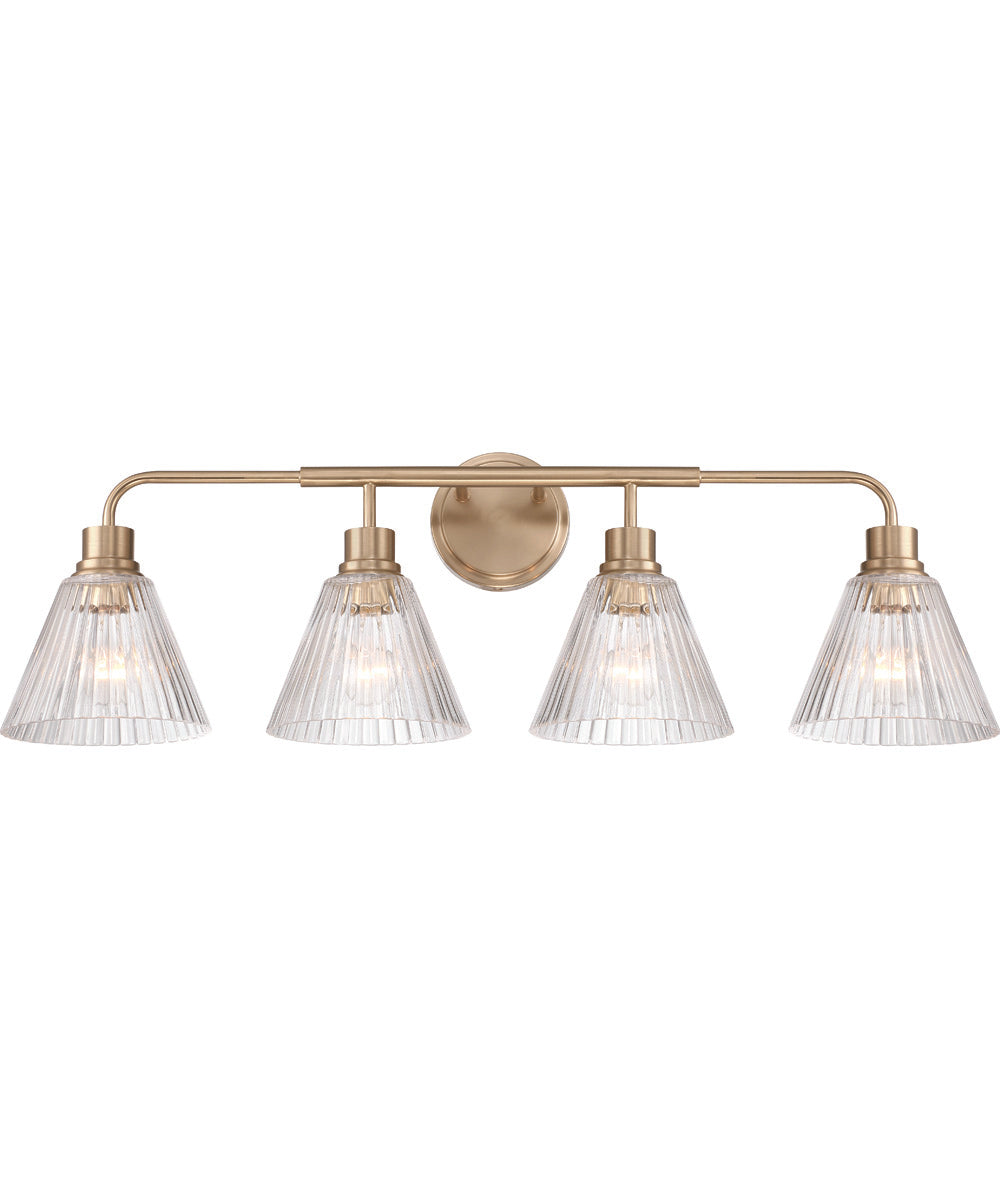 Pleated 4-Light Lighting Premium Bronze