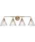 Pleated 4-Light Lighting Premium Bronze
