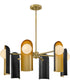 Zuri 6-Light Medium Single Tier in Lacquered Brass