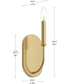 Reines 1-Light Wall Sconce Brushed Gold