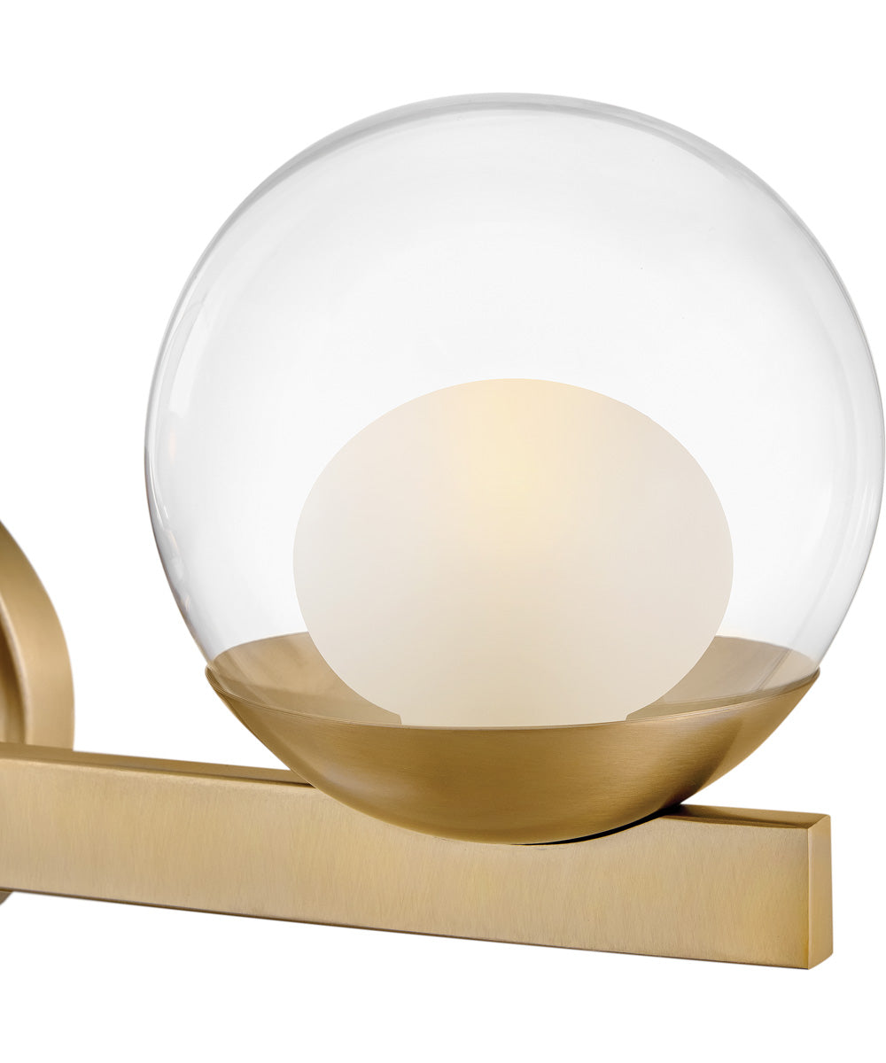 Sunni 3-Light Medium Three Light Vanity in Lacquered Brass