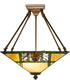 17" Square Pinecone Ridge Semi-Flush Mount
