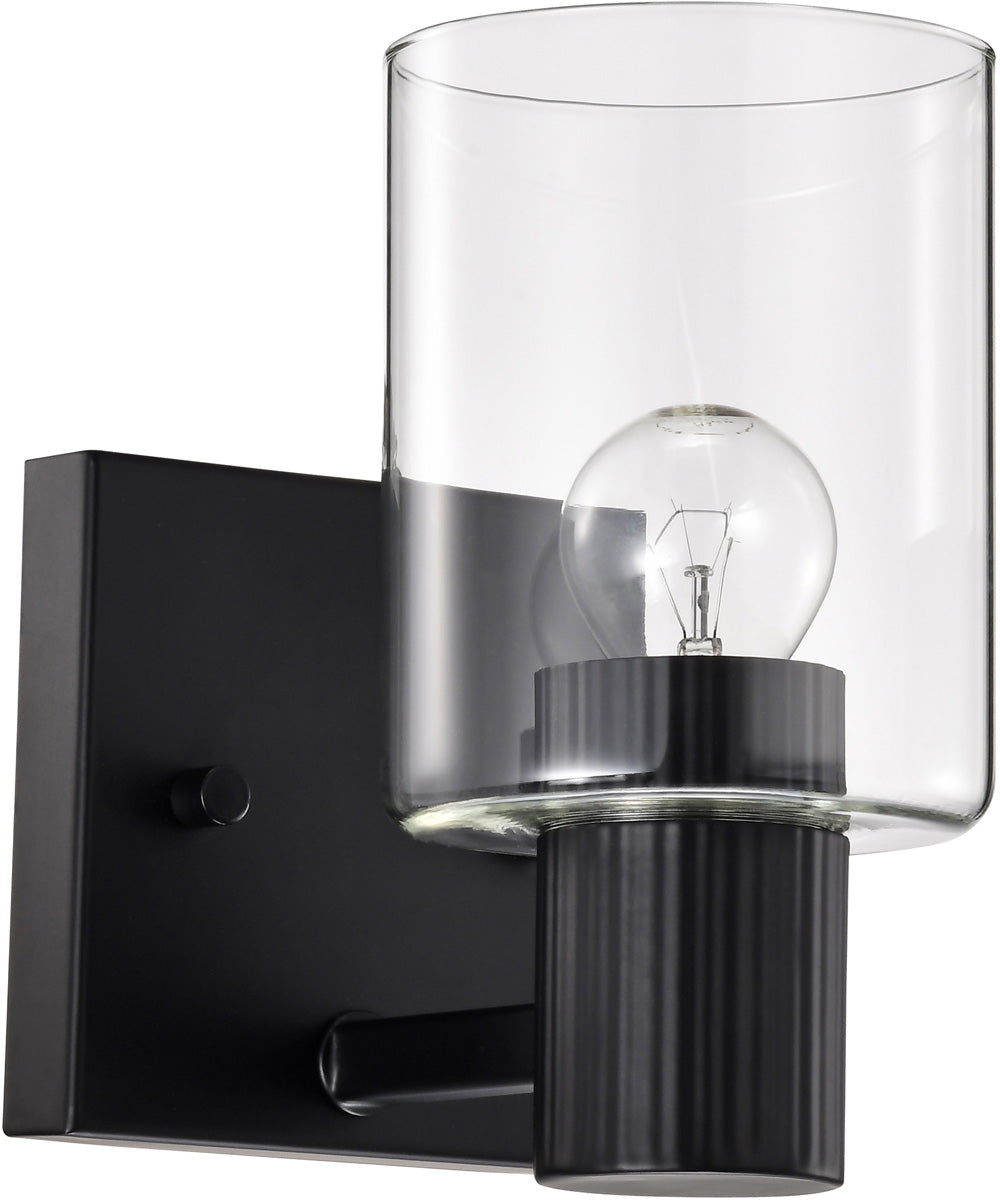 Clarksville 1-Light Vanity & Wall Matte Black
