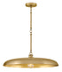 Sadie 1-Light Medium Dome Chandelier in Lacquered Brass