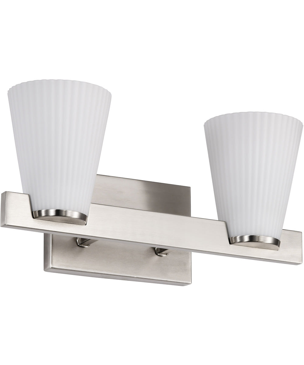 Royale 2-Light Vanity & Wall Brushed Nickel