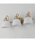 Hollis 3-Light Sconce Natural Aged Brass