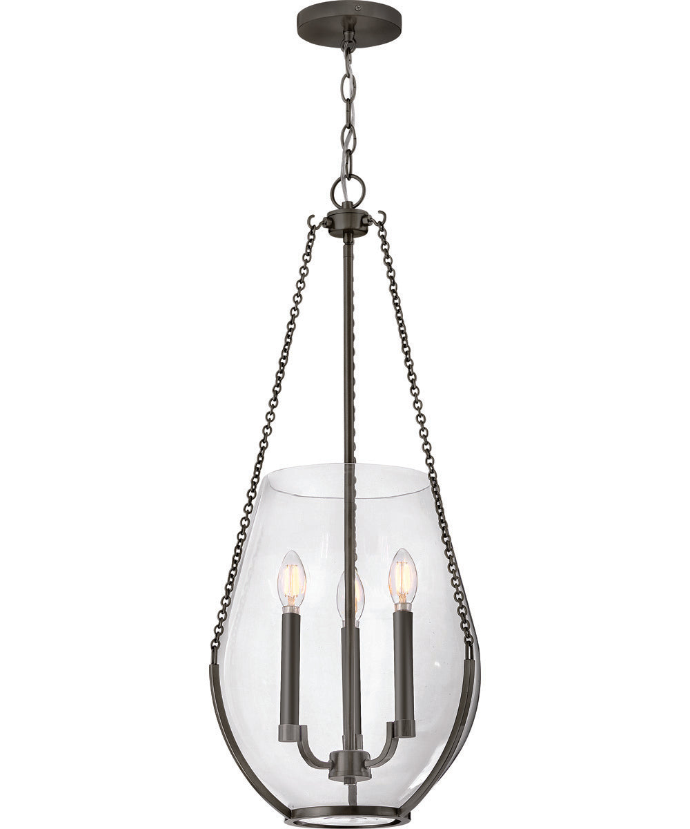 Farrin 3-Light Medium Pendant in Gunmetal