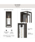 Shaw 19.5 inch 1 Light Outdoor Wall Light with Clear Glass Antique Bronze