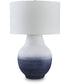 Dashland Metal Table Lamp White/Navy