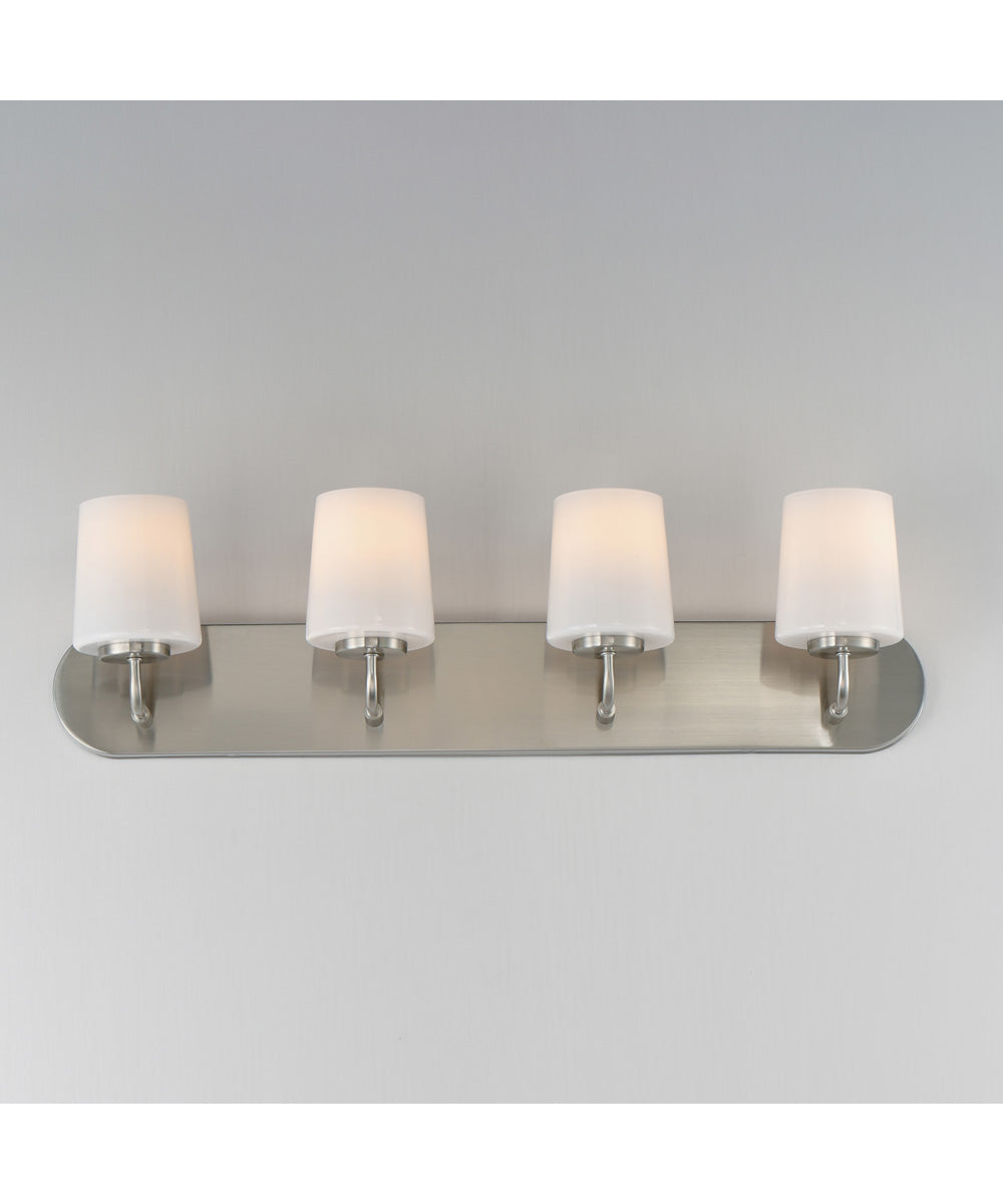 Durham 4-Light Strip Bath Vanity Satin Nickel