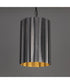 Allegra Small 1-Light Pendant Gunmetal / Gold