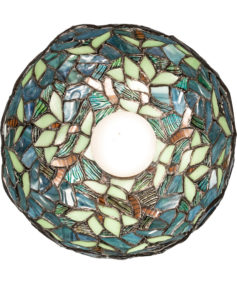 8" Wide Nightfall Wisteria Pendant