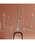 Pilar Two-Tier 9-Light Chandelier Brushed Nickel