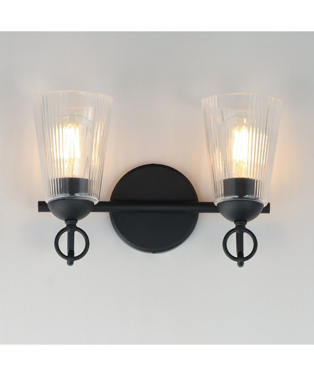 Jackson Hole 2-Light Wall Sconce Black