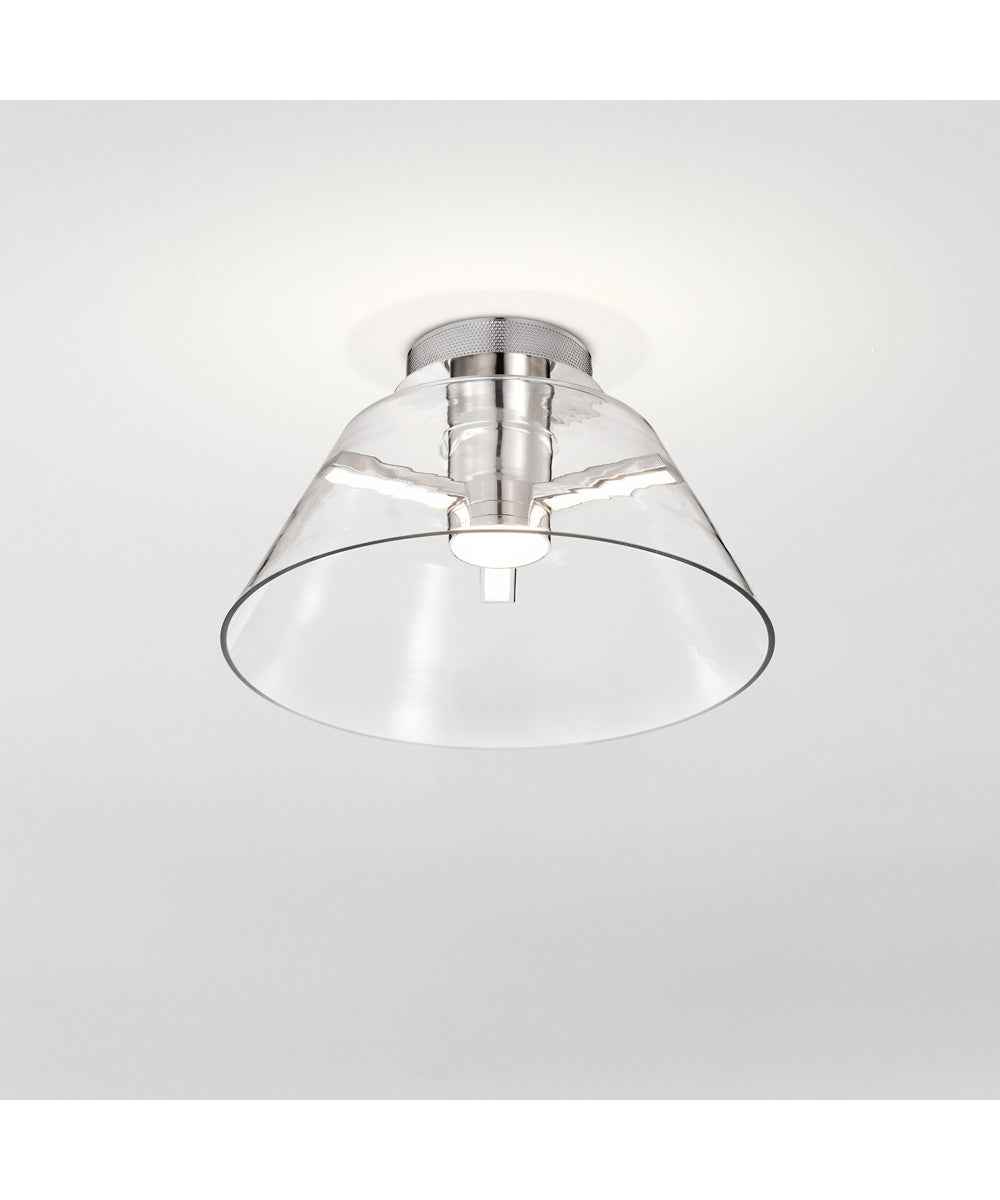 Edmond  Close-to-Ceiling Polished Nickel