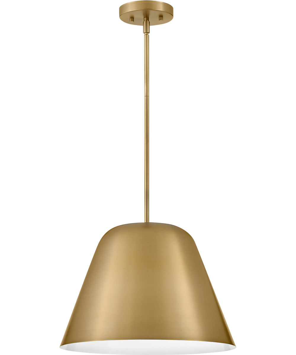 Madi 1-Light Large Pendant in Lacquered Brass