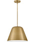 Madi 1-Light Large Pendant in Lacquered Brass