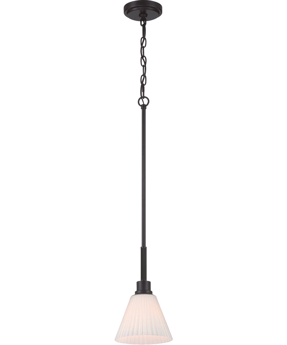 Pleated II 1-Light Lighting Flat Black