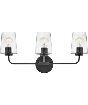 Kline 3-Light Medium Three Light Vanity in Black