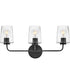 Kline 3-Light Medium Three Light Vanity in Black