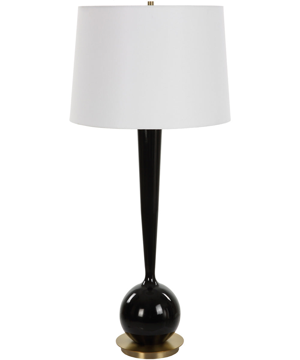 Brielle Polished Black Table Lamp