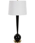 Brielle Polished Black Table Lamp