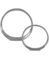 Orbits Nickel Ring Sculptures, Set of 2