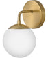 Julep 1-Light Medium Single Light Vanity in Lacquered Brass