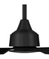 Charming 52" 3-Blade Indoor/Outdoor Damp Rated Ceiling Fan Fan Flat Black