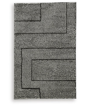 Kurtmen Medium Rug Black/Ivory
