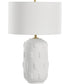 Emerie Textured White Table Lamp