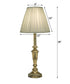 28"H 1-Light Buffet Lamp Burnished Brass