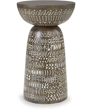 Hadcher Accent Table Cream/Brown