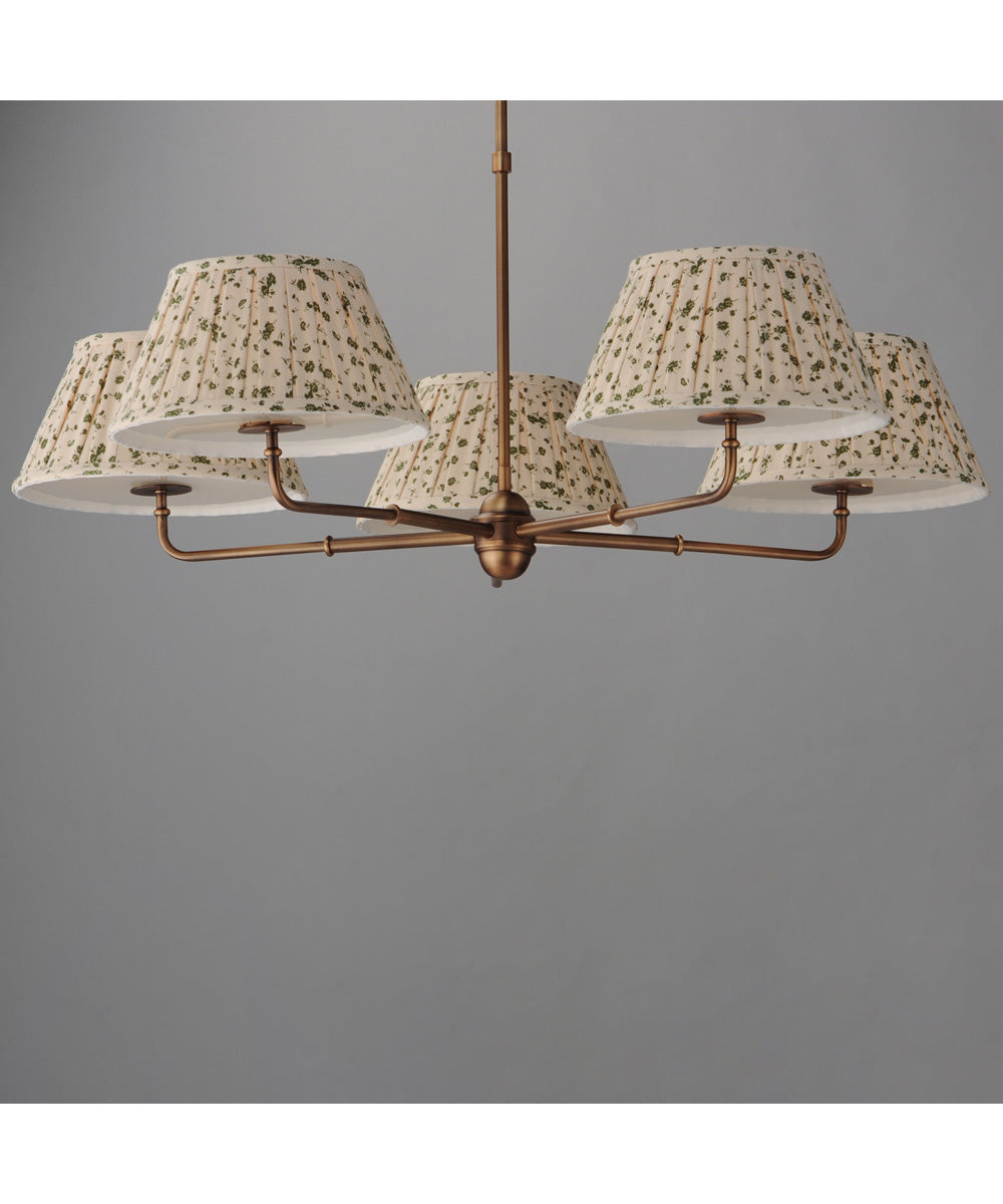 Dunbridge 5-Light Chandelier Weathered Brass