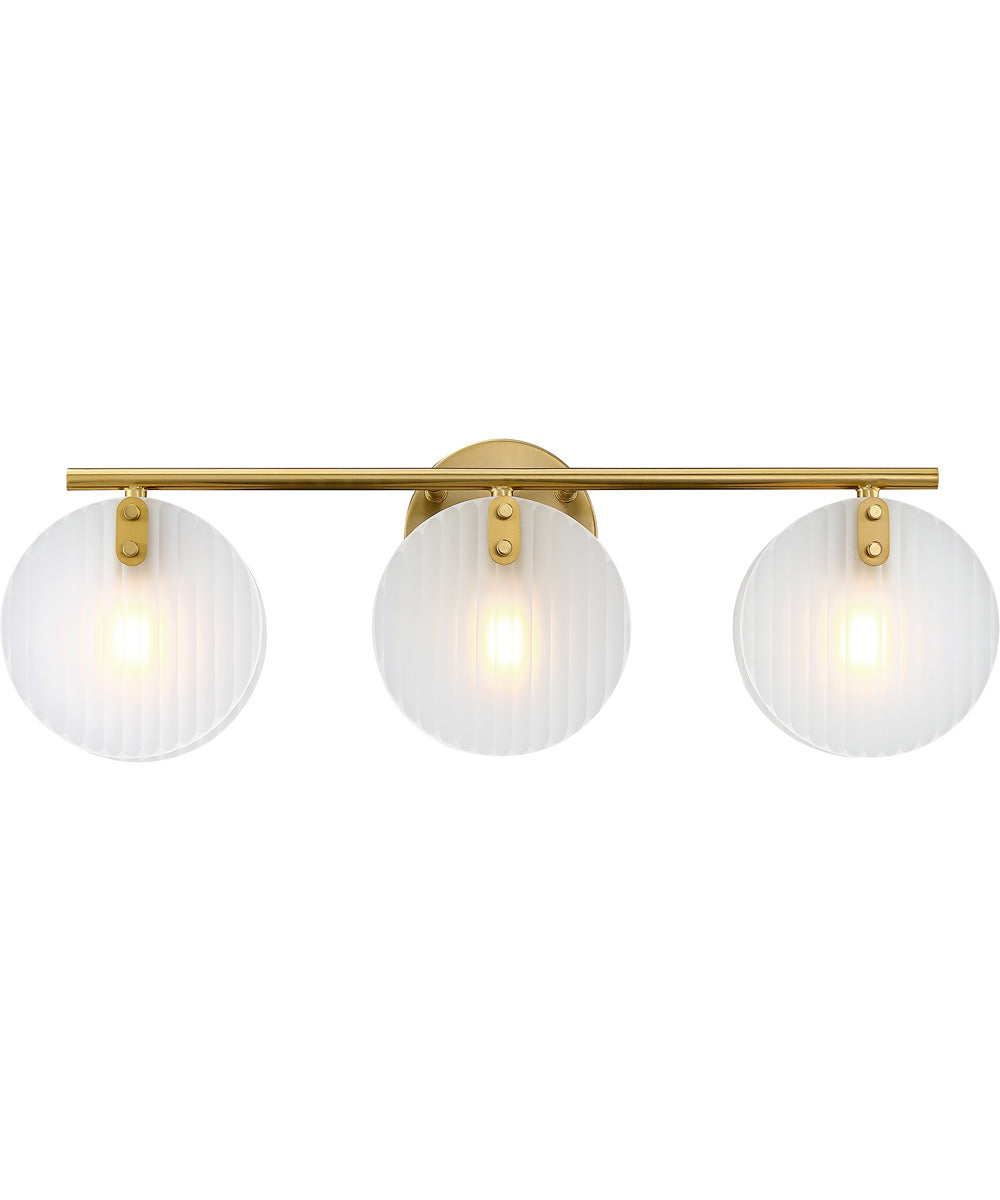 Sky Fall 3 Light Vanity Brushed Gold