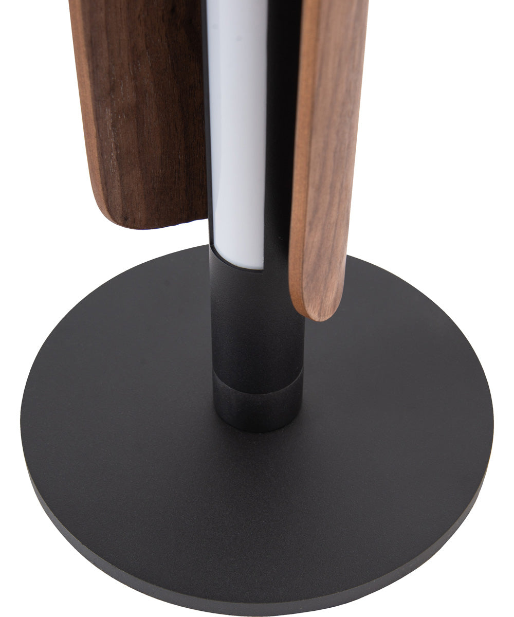 Cameron 1-Light Lighting Flat Black/Walnut