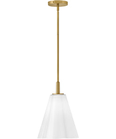 Honey 1-Light Small Pendant in Lacquered Brass