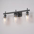 Bunbury 5-Piece "All-in-One" Bathroom Set, Matte Black, 3-Light Vanity Light Combo