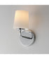 Durham 1-Light Wall Sconce Polished Chrome