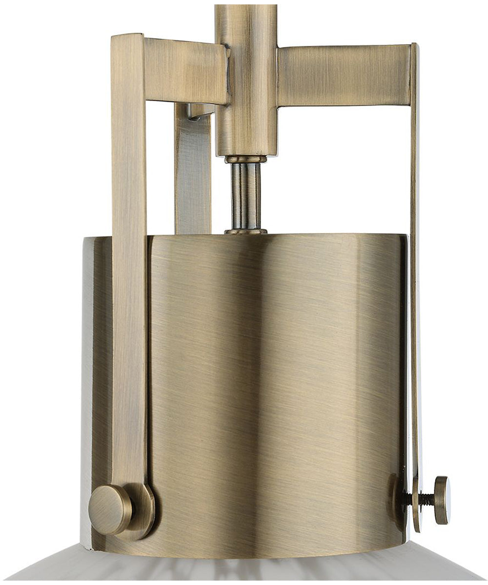 Huch 1 Light White Glass Pendant