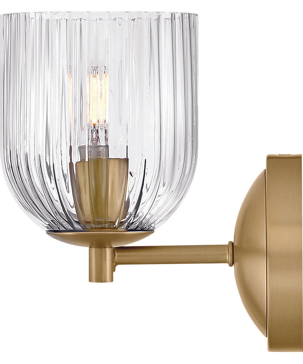 Ava 3-Light Medium Three Light Vanity in Lacquered Brass