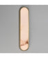 Plinth 24 inch LED  Alabaster Wall Sconce Natural Aged Brass