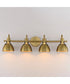 Dusk 4-Light Wall Sconce Satin Brass