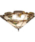 20" Wide Shell with Jewels Flush Mount