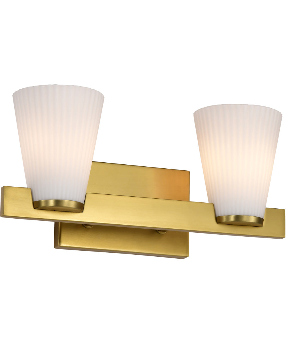 Royale 2-Light Vanity & Wall Burnished Brass