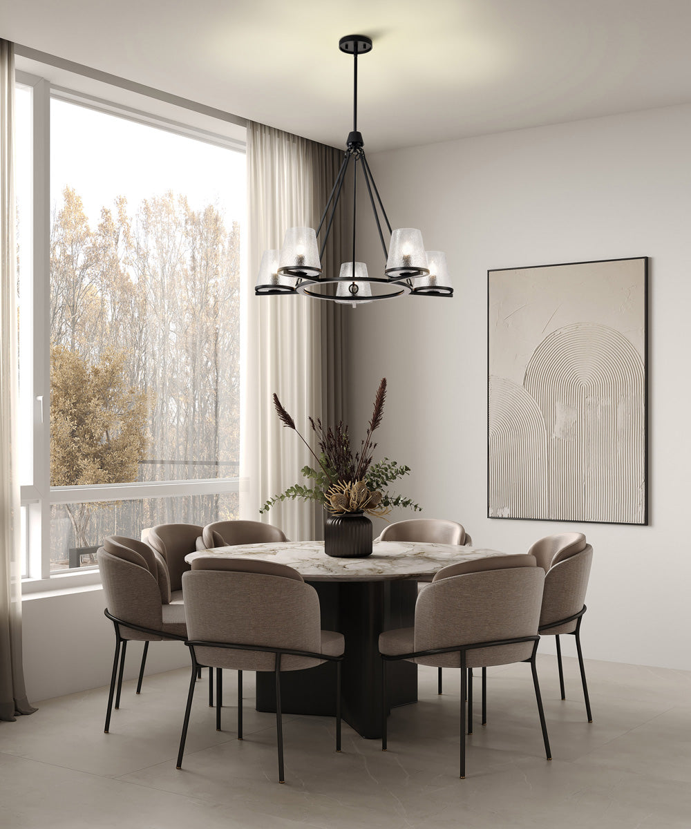 Valentine 5-Light Chandelier Black