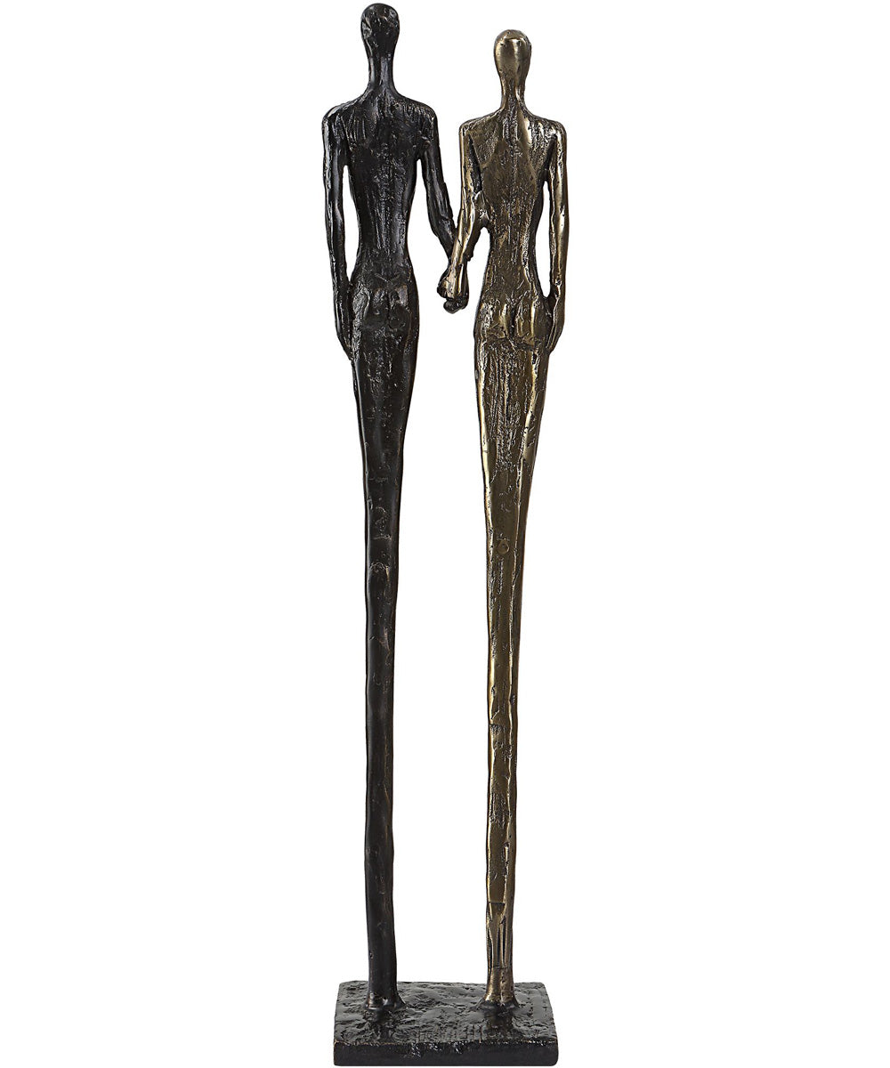 Two's Company Cast Iron Sculpture