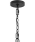 Jheni 6-Light Chandelier with Clear Glass Shades Matte Black